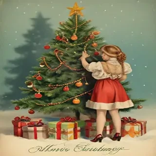 merry christmas images vintage