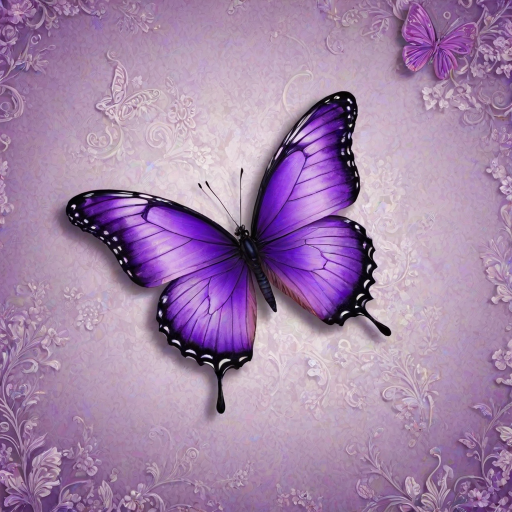 wallpaper purple butterfly