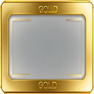 gold border transparent