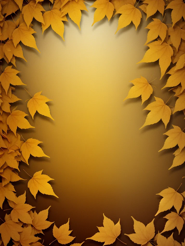 golden leaves background