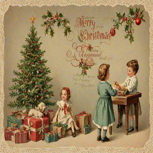 merry christmas images vintage