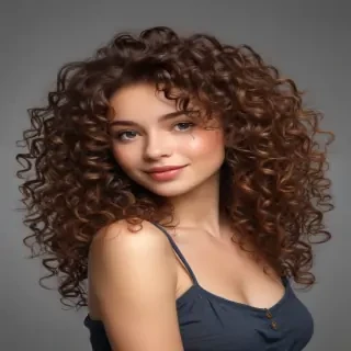 curly hair png