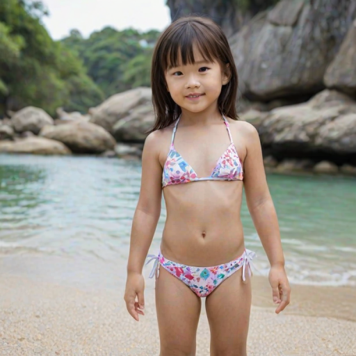 ai little girl in bikini