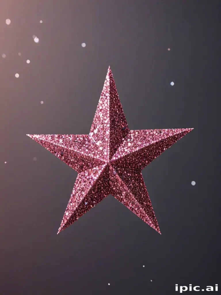 glitter star png