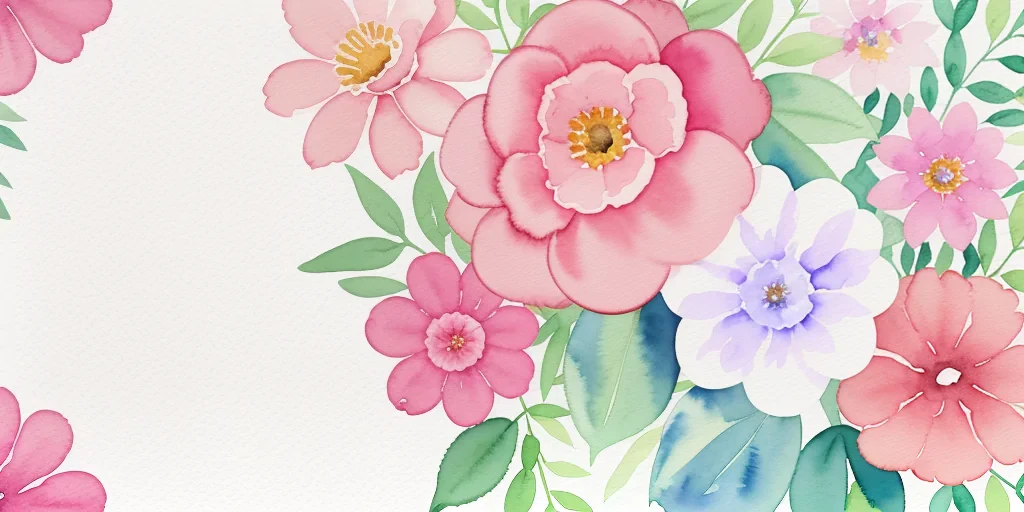 watercolor flower background