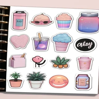 aesthetic printable stickers