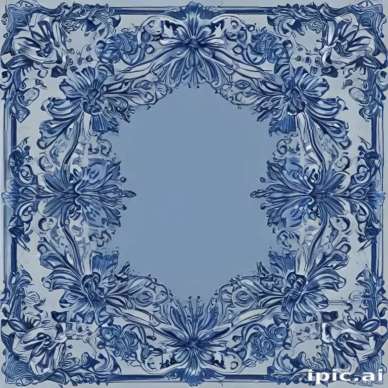 blue border design