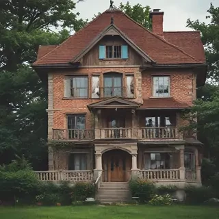 background of the house