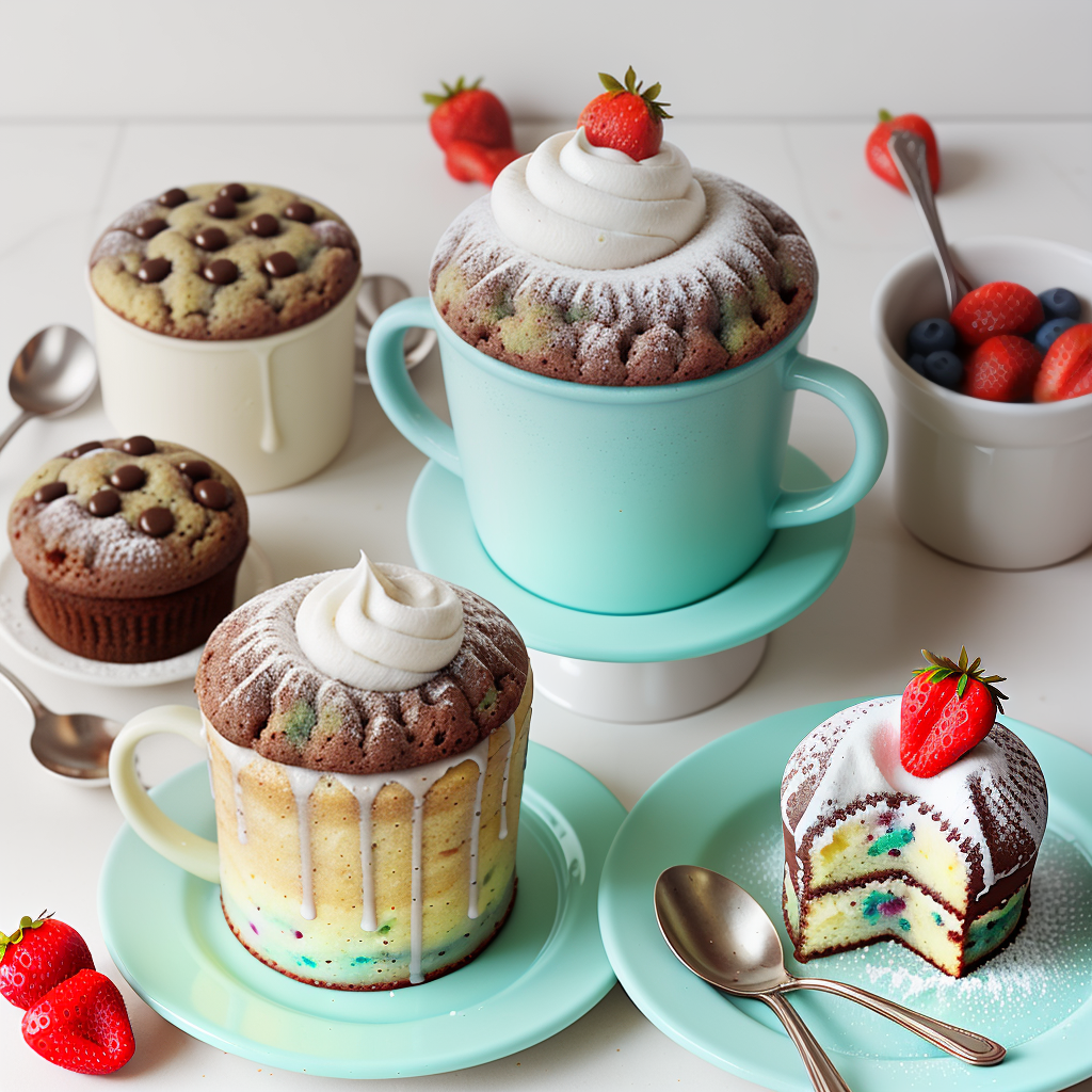 mug cake using box cake mix