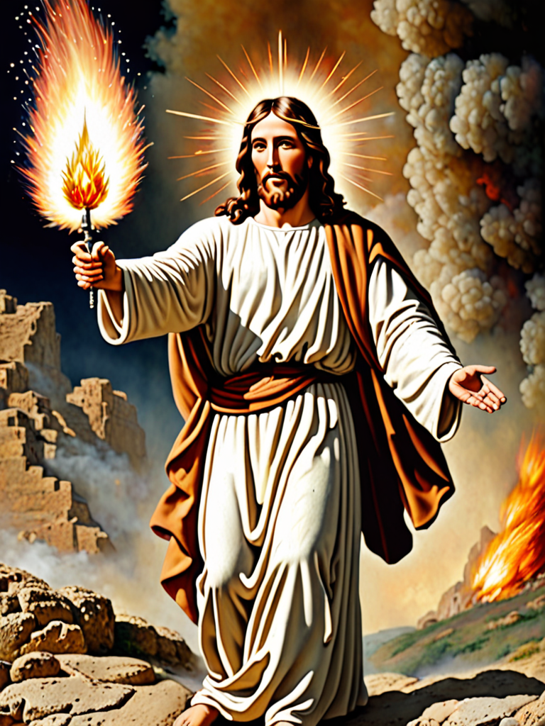 really detailed picture of jesus christ firing