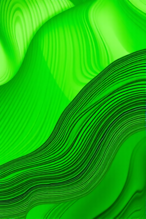 abstract geometric pattern with wavy lines in green tones, high-resolution, macro view, DSLR camera settings f/2.8, ISO 200, shutter speed 1/125s, soft light style, focus on intricate details and textures