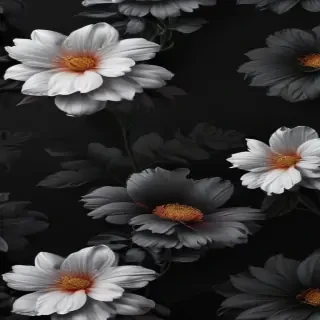 black wallpaper cute