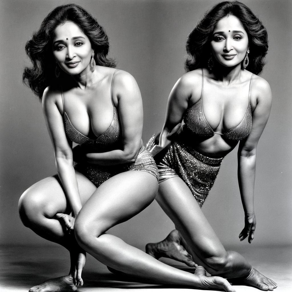 Free Ai Image Generator - High Quality and 100% Unique Images - iPic.Ai — Bollywood  actress madhuri dixit, without clothes, huge chests, standing, one leg kept  on a stool, crying in pain