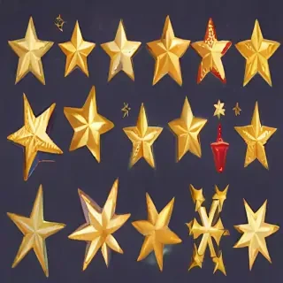 christmas stars clipart
