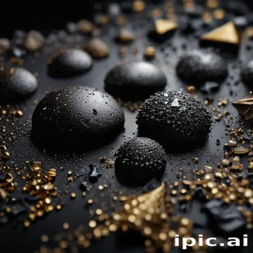 black background with glitter