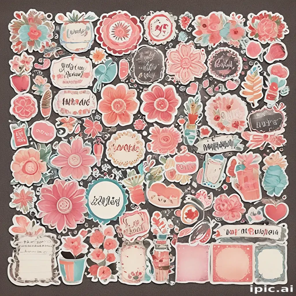scrapbook stickers png