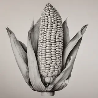 corn drawing
