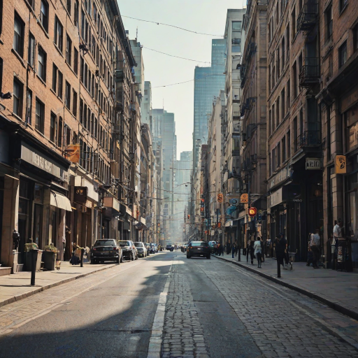 city street background