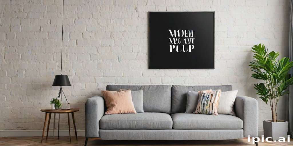 free wall art mockup