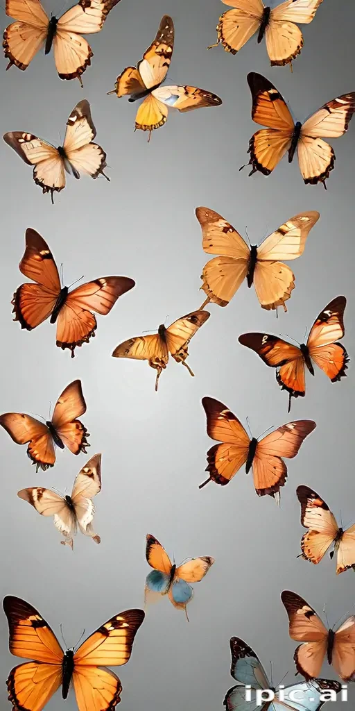 butterflies transparent background