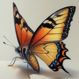 drawing of a butterfly