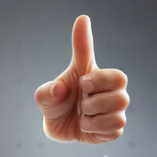transparent thumbs up