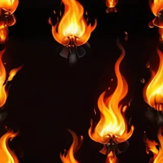 background with fire