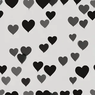 black heart transparent