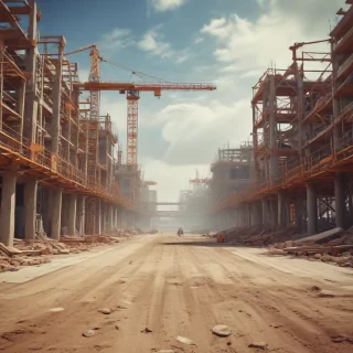 construction site background