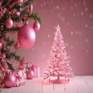 cute pink christmas wallpaper