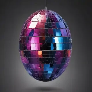 transparent background disco ball png