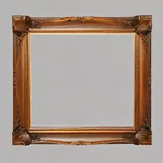 wooden picture frame png