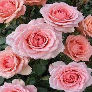 roses in background