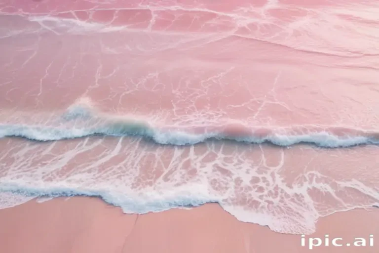 pastel pink beach wallpaper