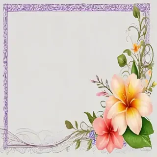 png border flower