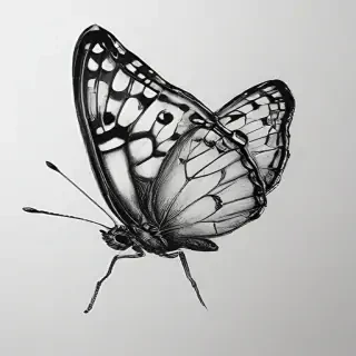 buterfly sketch