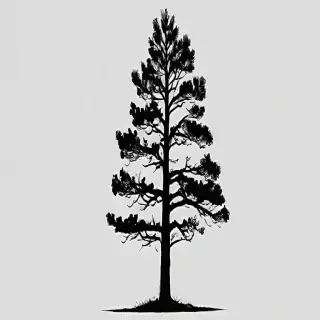 pine tree silhouette png