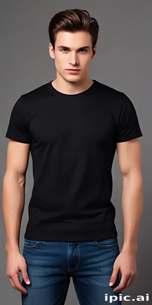 black shirt mockup