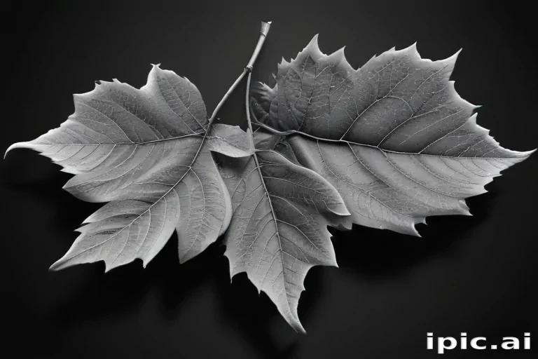 leaf clip art black and white