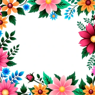 floral borders clipart