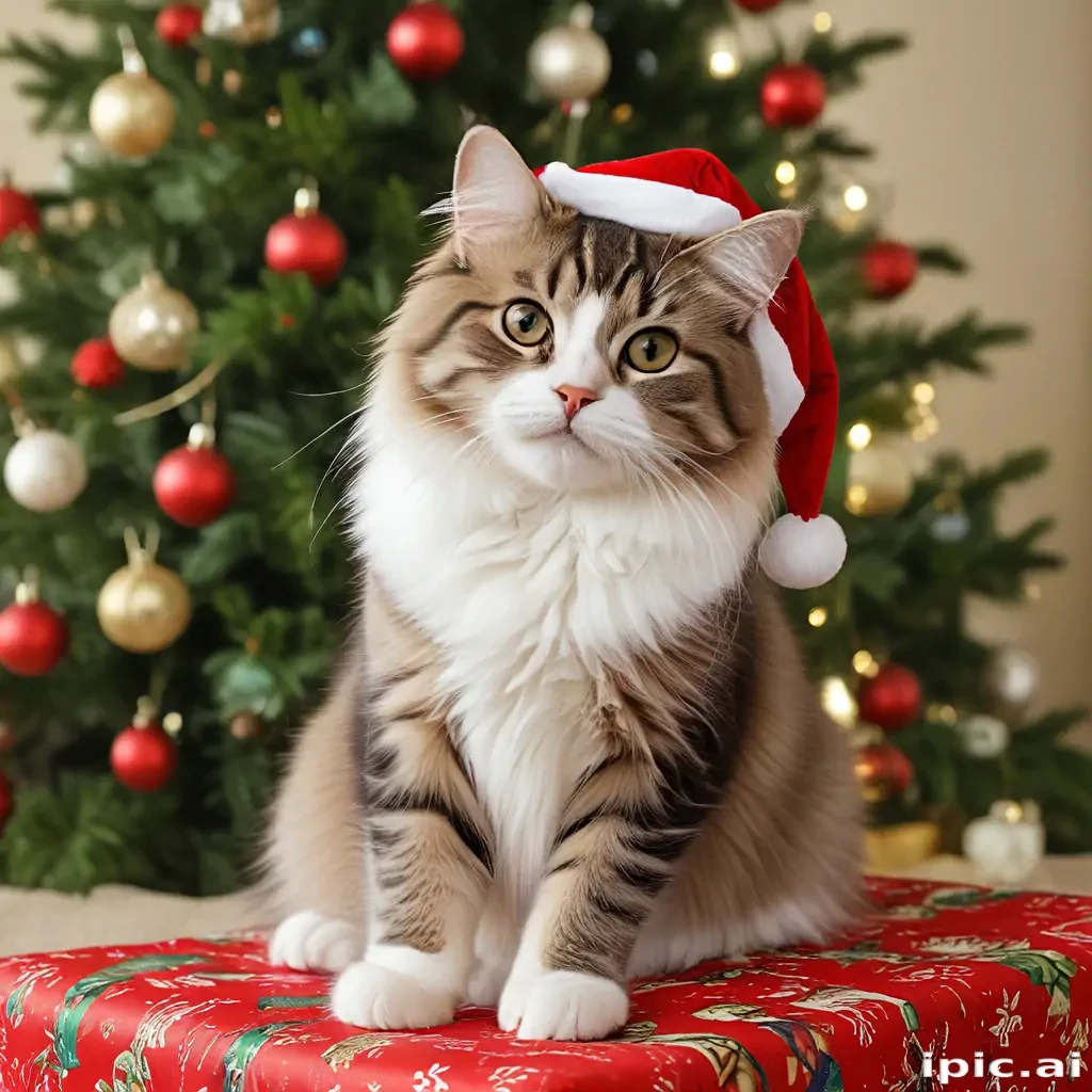christmas images cats