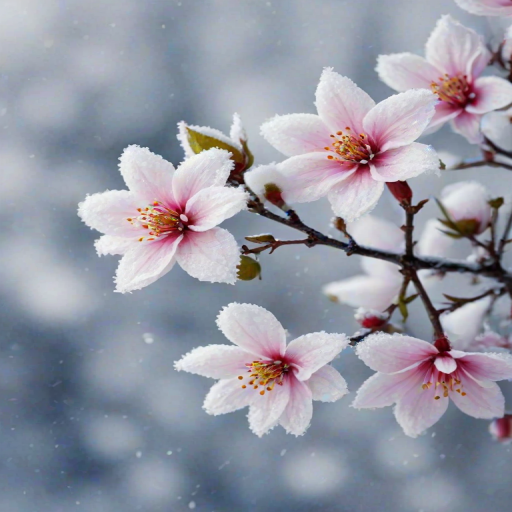 winter flower wallpaper background