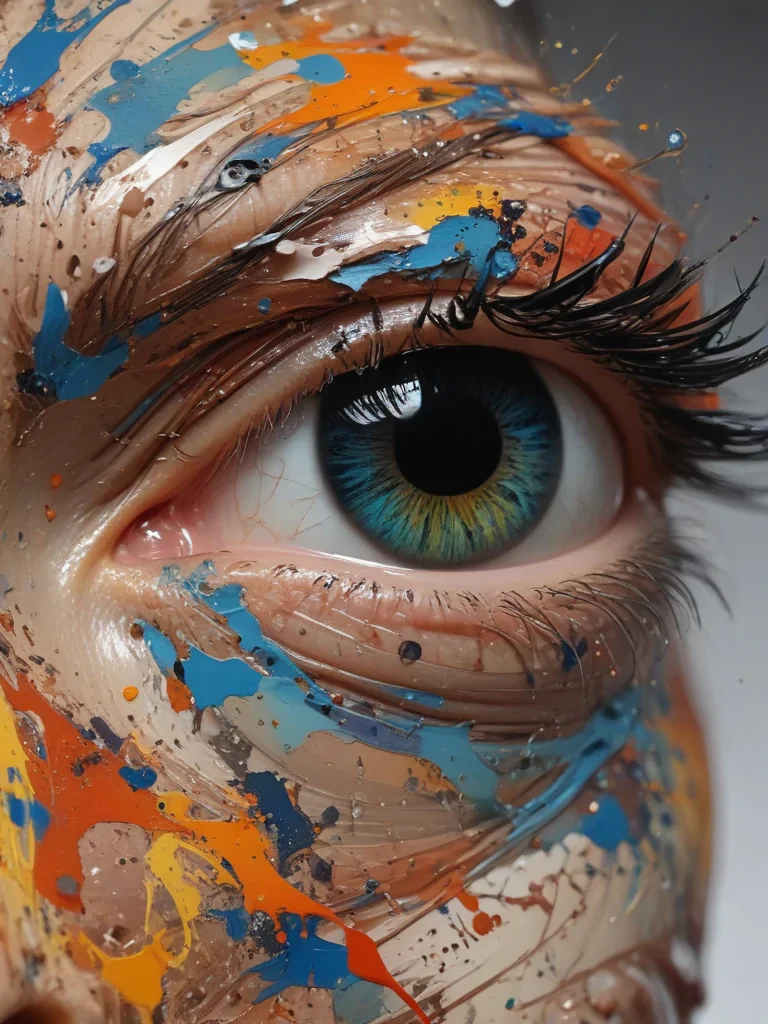 transparent paint splatter