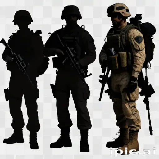 soldier silhouette png