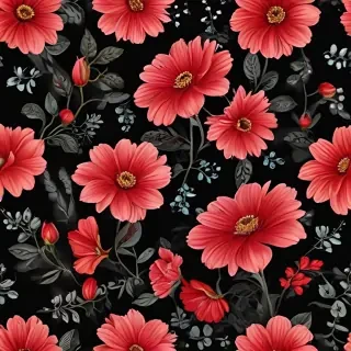 flower black background