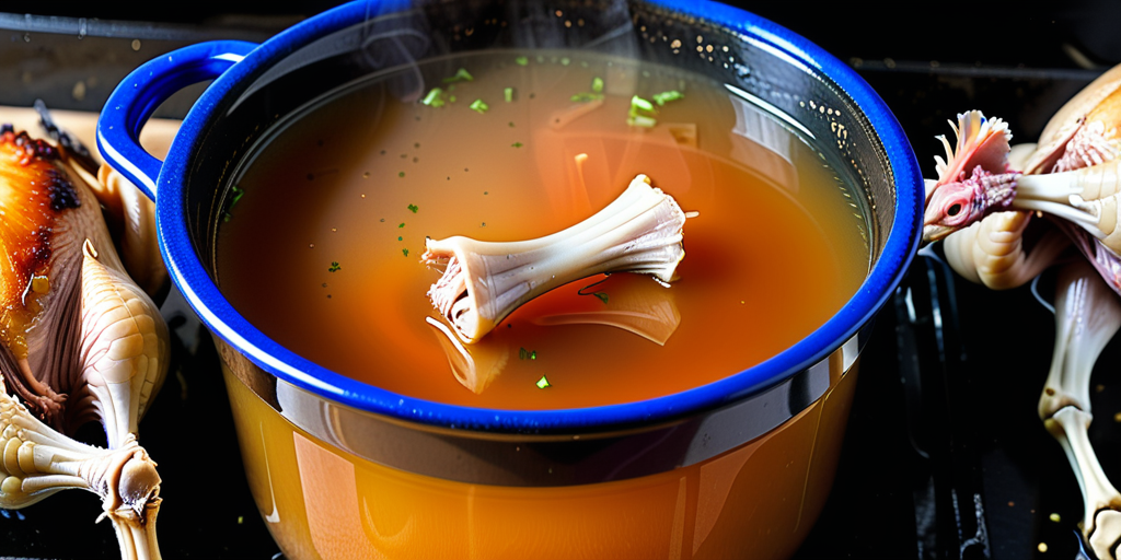bone broth from rotisserie chicken