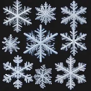 transparent snowflakes png