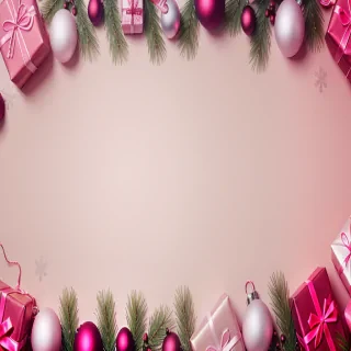 cute pink christmas background