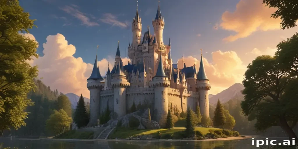 cartoon of castle