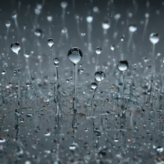 water droplets transparent